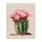 Stupell Industries Blooming Floral Cactus Canvas Wall Art Design by Lettered and Lined